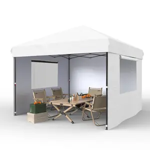 10x10 Pop-Up Canopy Tent – One-Button Setup w/ 3 Removable Sidewalls, Adjustable Height & Weight Bags | Portable Shelter for Beach, Parties, Sports, Deck & Garden Outdoor Swivel Rocking Chairs Set table tanning with face hole egg heavy duty carport canopy