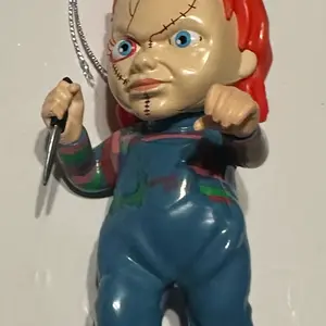 Child’s Play Chucky with Knife Christmas Ornament - Festive Decoration