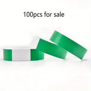 100pcs Disposable Wristbands, Music Festival Theme Party Supplies, Universal Event Accessory for Birthdays & Company Events