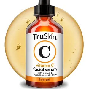 TruSkin Vitamin C Serum for Face - Anti Aging Face Serum with Hyaluronic Acid & Vitamin E - Brightening Formula for Improving Appearance of Dark Spots, Fine Lines & Wrinkles - All Skin Types, 1 fl oz