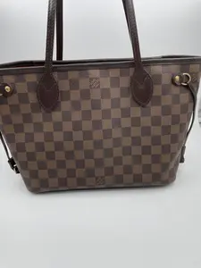 Pre-owned Louis Vuitton LEATHER Shoulder Bags SMALL SIZE DAMIER NEVERFULL