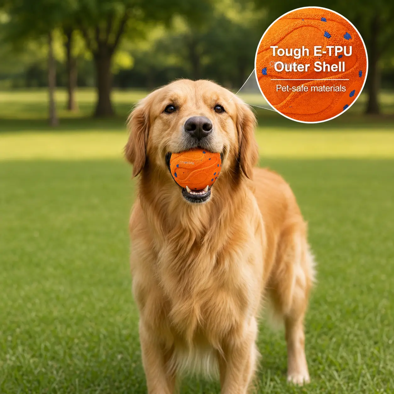 Cheerble Smart Interactive Dog Ball - Automatic Moving, Bouncing, Waterproof, Durable Enrichment Pet Toy for Small to Medium-Large Dogs
