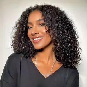Women's 13*4 Lace Front Synthetic Wig, Fluffy Small Curly Afro Full Head Wig, Stylish Hair Accessory for Daily & Party Cosplay extensions