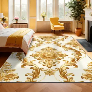 Soft and comfortable printed carpet, home decorative carpet, large living room carpet, sofa cushion, entrance mat, coffee table mat, bedroom carpet, bedside rug, suitable for various scenarios such as shopping malls, cafes,merry Christmas、let it snow