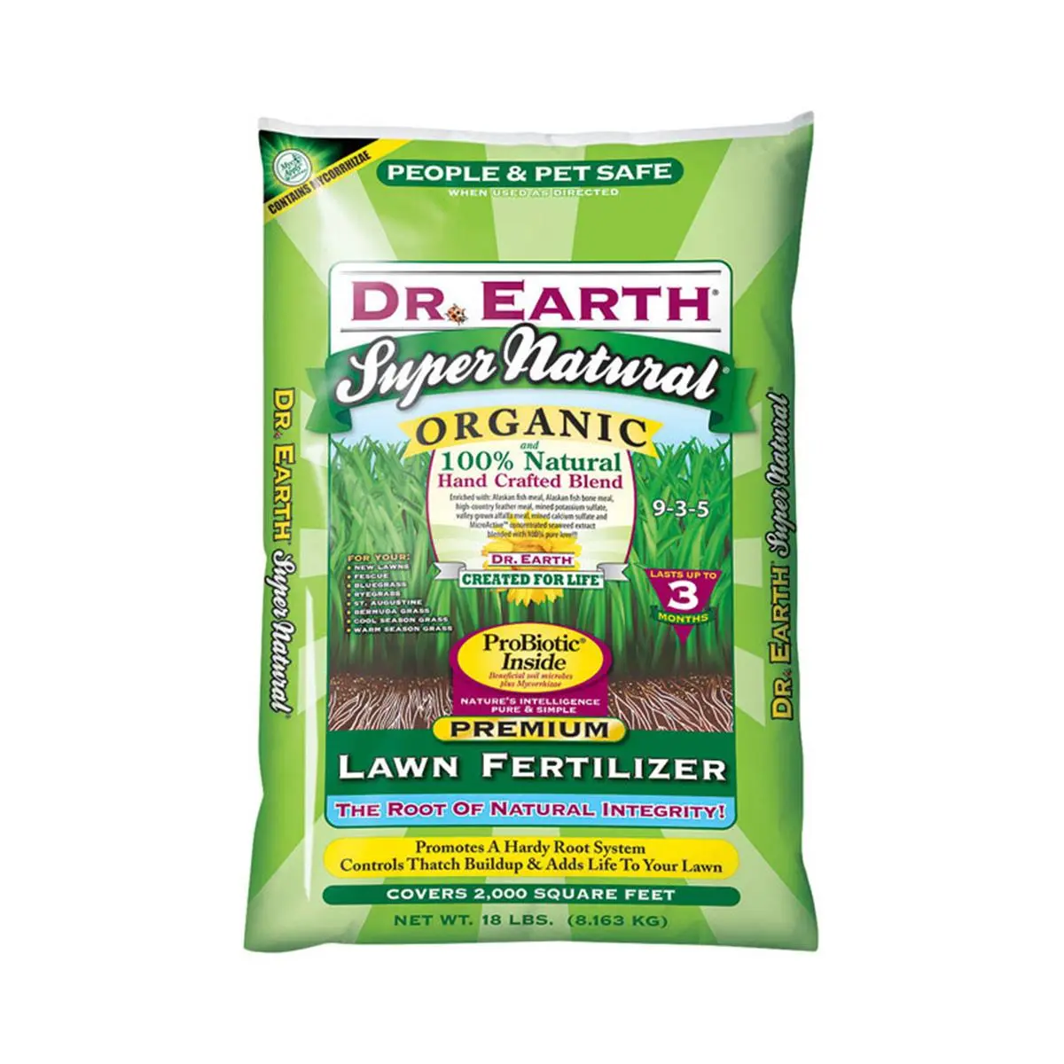 Dr. Earth 18 lbs. Super Natural Organic 5-0-2 Fertilizer 2000 sq. ft