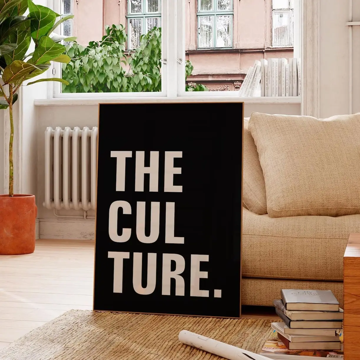 African American Wall Art, Black Typography Print, Modern Living Room Decor J