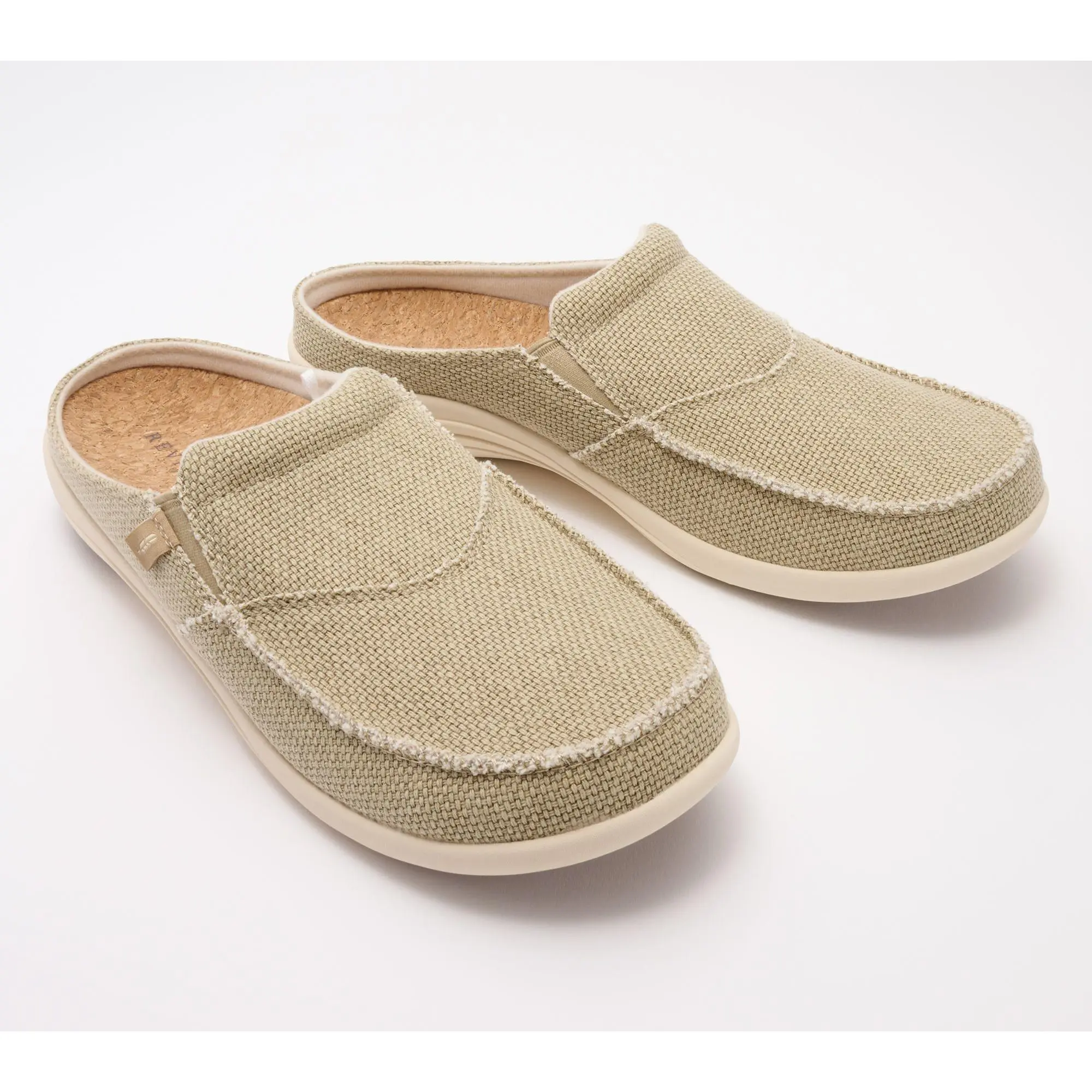 Revitalign Orthotic Men's Canvas Mules - Siesta Revitalign Orthotic Men's Canvas Mules - Siesta