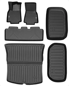 【GARVEE】Custom Fit Floor Mats for 2020-2023 Tesla Model Y(5 Seater),6 Pack Floor Liners Compatible with 2020 2021 2022 2023 Tesla Model Y