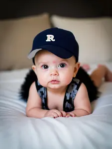 26-Letter Baseball Cap, Adjustable Children's Baseball Cap, Adjustable Fit, Unisex Design for Boys and Girls, Durable and Comfortable, Suitable for Sports and Casual Wear, Sporty Look, Durable Material 1-3Y, Adjustable Caps