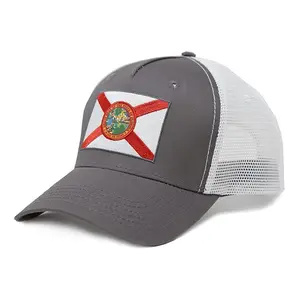 International Tie Florida Trucker Hat - Adjustable Embroidered Snapback Baseball Cap for Men & Women Unisex Design