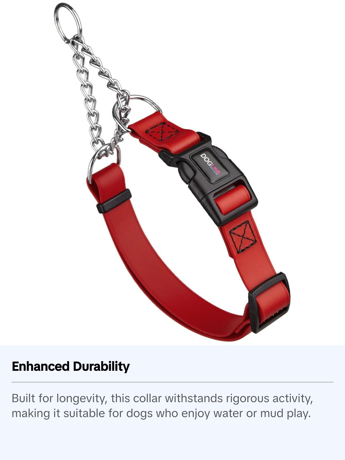 Biothane Adjustable Martingale Collar with Quick Release Buckle