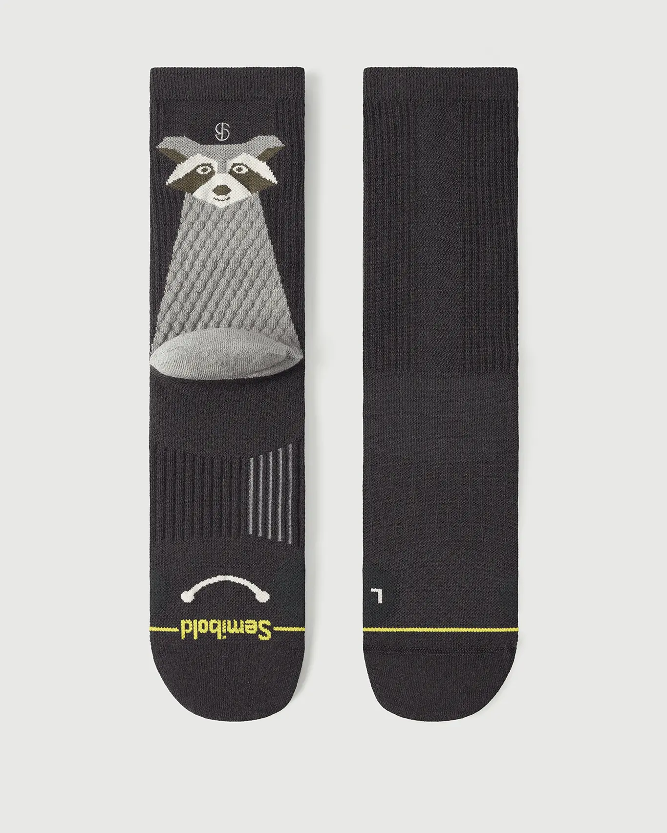 Semibold Scrubby Raccoon Merino Wool Hiking Crew Socks