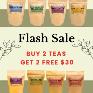 Flash Sale – 4 Herbal Teas for the Price of 2 lung health