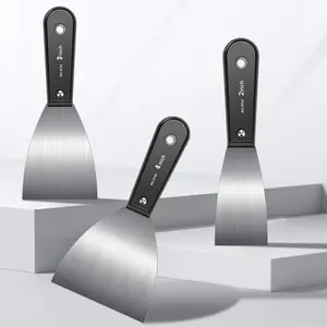 7-Piece Stainless Steel Putty Knife Set with Durable Storage Bag, Perfect for Drywall, Paint Removal, Wall Repair