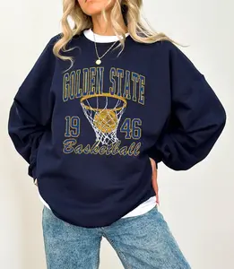 Golden State Basketball Sweatshirt | Vintage Golden State 1946 Game Day Tee | Retro Blue Gold Basketball Hoodie | Classic Sport Fan Gift Top