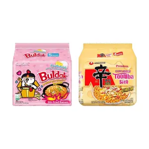 Korean Spicy Cheese Ramen Combo: Yami NONGSHIM Toomba & SAMYANG Buldak Creamy Cheese Noodles