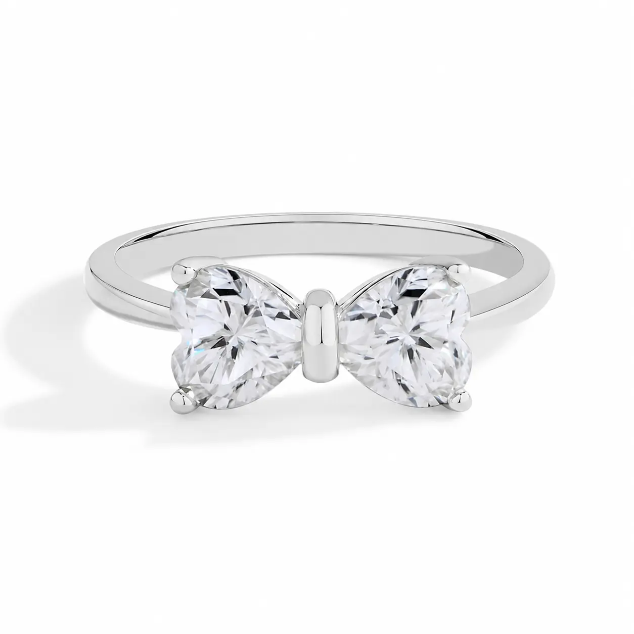 Handmade Butterfly Ring | Minimalist Luxury Heart Ring | Elegant Promise Ring for Women | Engagement Ring | Anniversary Gift