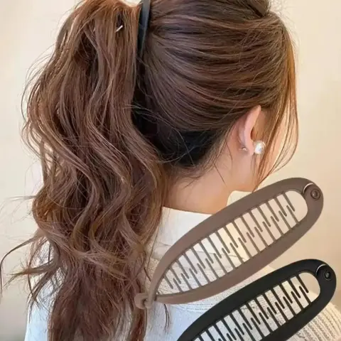 Minimalist Solid Color Flat Hair Clips, Fashionable Hair Accessories for Women & Girls, Casual Versatile Headwear Suitable for Thick Hair, Hair Decor