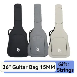 36 inch thick guitar bag | Guitar backpack | Folk guitar bag | Wooden guitar bag | 36 inch universal