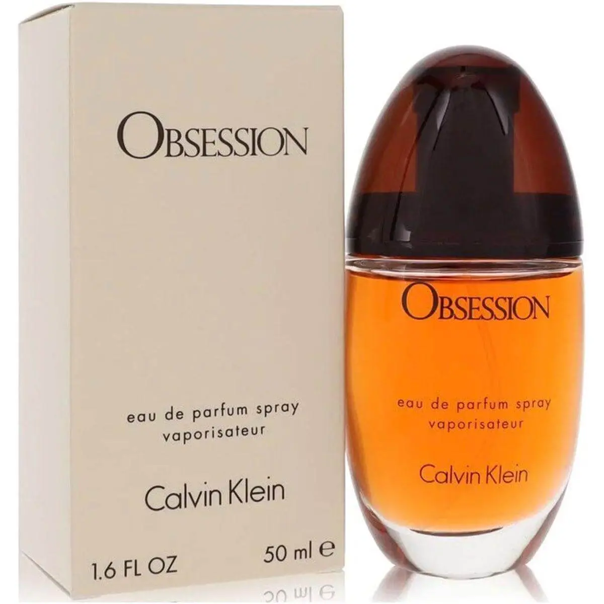 Calvin Klein Obsession Women's EDP Spray, 1.6 fl oz Fruity Musk Perfume for Women with Musk Base & Vanilla Notes, Signature Scent, Vanilla Perfume, New in Box, Perfumes For Women