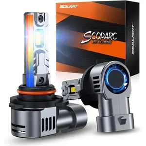SEALIGHT 9006/HB4 70W 6500K White IP68 LED Headlight Bulbs 2PCS 20000LM 500% Brighter 3 Mins Install Plug and Play 50000+ Hours Lifespan