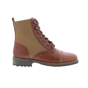 Dingo Andy Casual Boot DI-203 Mens Brown Leather Lace Up Casual Dress Boots