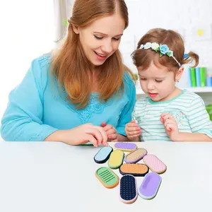 Stress-Relief Hand Rub Slider | Educational Design, 5 Vibrant Colors, Smooth Glide, Soft Touch Fidget Gadget