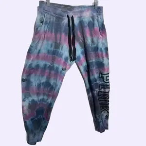 Handmade VS Pink Multicolor Tie-Dye Sweatpants – Women’s Large