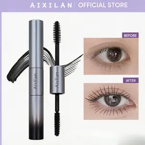 Aixilan Volume & Curling Lash Mascara Duo - Smooth, Fluffy, Salon-Quality, Daily Use, Lengthening, Long-Lasting, Waterproof, Smudge-Proof, 24-Hour Wear, Natural Extension, Thick, Ultra-Fine Volumizing Cosmetics for Refreshed Look