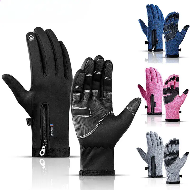 Unisex Winter Full-Finger Mitts - Waterproof, Windproof, Fleece-Lined, Conductive Touchscreen Hand Cover, Non-Slip Stretch XL Men's Gloves, Warm Cold-Weather Fashion Accessory, Ideal Father's Day Gift,summerwins
