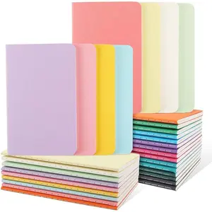 32PCS Mini Notebooks Bulk, 3.5" x 5.5", 16 Color, 60 Pages Blank Paper Small Pocket Notebook Set, Mini Journal Memo Notepads for Students, Traveler, School Office Supplies