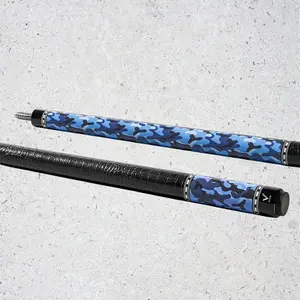 EVO CAMO POOL CUE - NAVY - LEATHER WRAP
