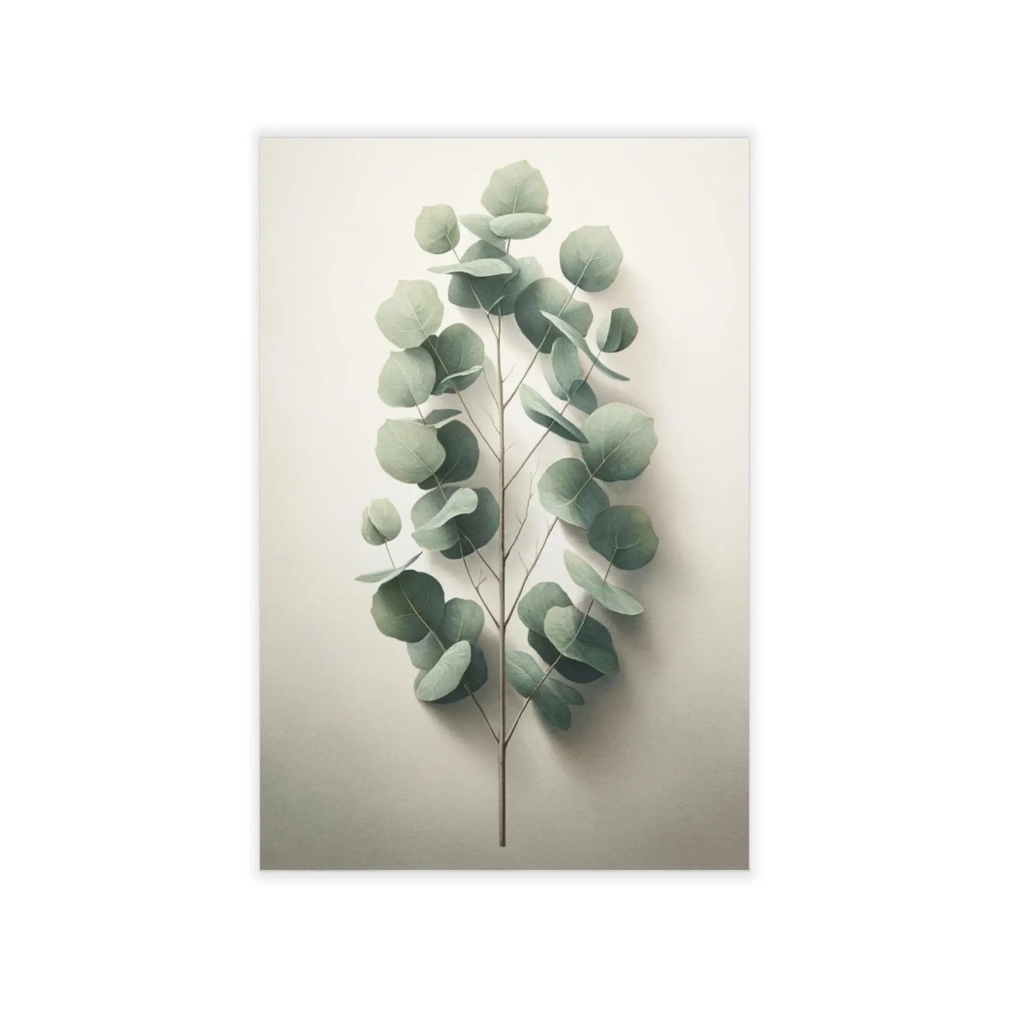 Elegant Eucalyptus Minimalist Wall Decals, Nature-Inspired Home Decor, Botanical Wall Art, Minimalist Room Aesthetic, Perfect for Living Spaces Decorative Matte Sticker Brush