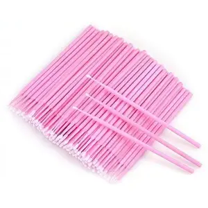 Micro Brushes, Micro swabs For Eyelash Extensions & Makeup, Lint Free Lip Micro Applicator Brush, Disposable Micro Swabs, Eye Lash Mascara Wands