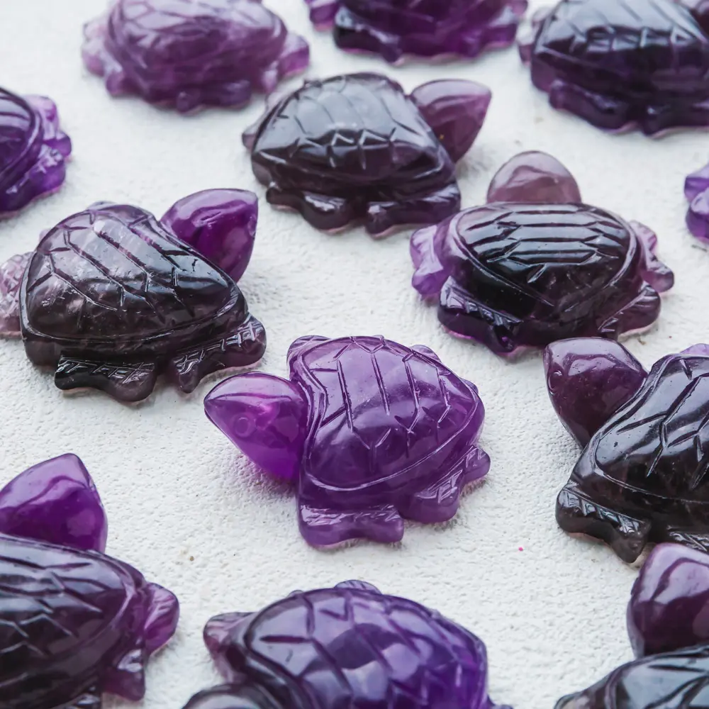 GZ【lumlinecrystal】Live Fluorite Turtle
