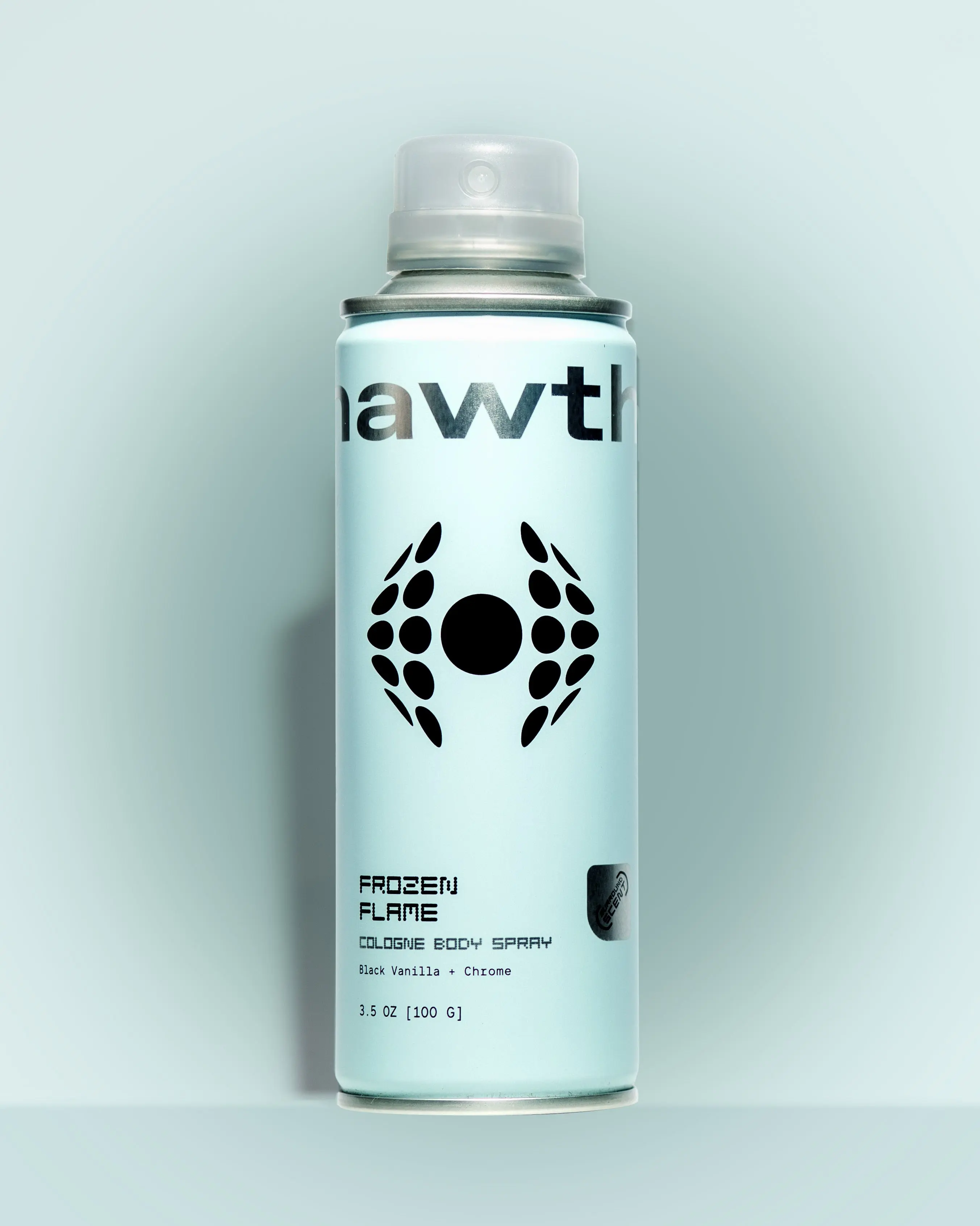 Hawthorne Frozen Flame Cologne Body Spray | Designed for Overuse | Shake to Activate | Deodorizing | Black Vanilla & Cedar | 3.5 oz | Made in USA