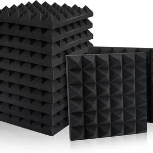 26-year-old new high-density sound-absorbing foam board, 11.81x11.81 inches - suitable for soundproofing in recording studios, home theaters, game rooms, meeting rooms and bedrooms - soundproofing for walls and ceilings, game room sound insulation materia