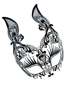 Black Metal Bunny Mask