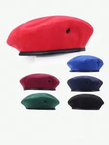 Unisex Beret Hat, Warm Fashionable Solid Color Cap, Casual Hat, Ideal for Autumn Winter, Perfect Holiday Gift, Men Women