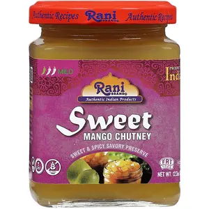 Rani Sweet Mango Chutney (Indian Preserve) 12.3oz (350g) Glass Jar, Ready to eat, Vegan ~ Gluten Free, All Natural, NON-GMO, Kosher