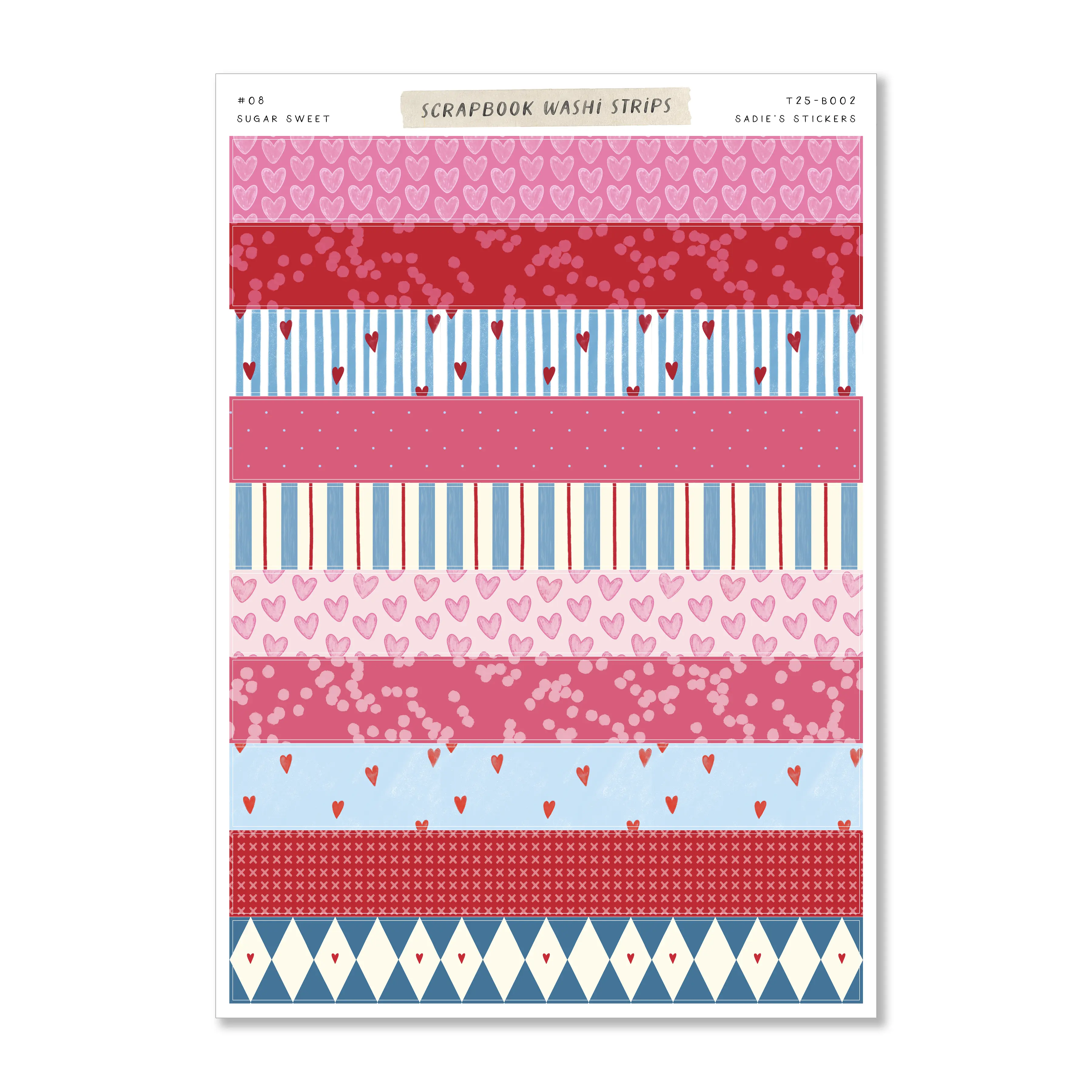 Sugar Sweet • Scrapbook Washi Strips