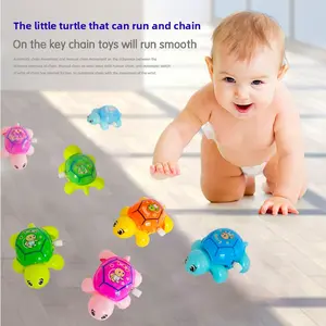 Super cute wind-up little turtle that learns to crawl, shakes its head, and wags its tail, a hot-selling baby toy.