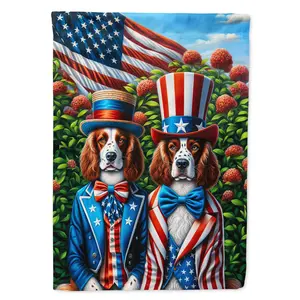 All American Welsh Springer Spaniel Garden Flag