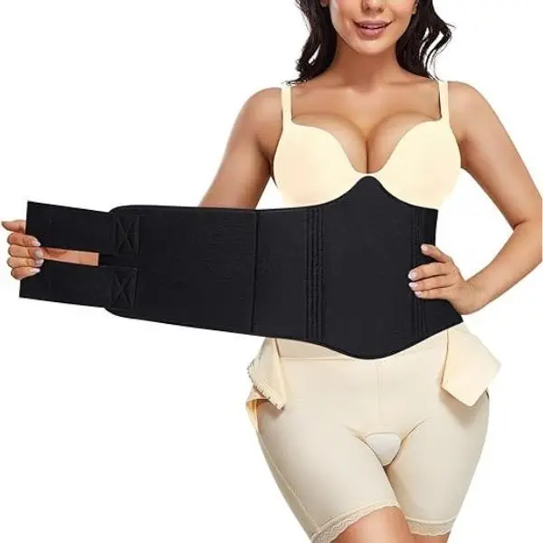 Foam Ab Board for Women - 360° Wrap-Around Waist Shaper with Adjustable Secure Fit, Lightweight, Breathable & Invisible Under Clothing, 360° Wrap-Around Design