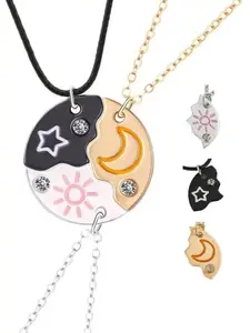 2026 New Solar Moon Star Magnetic Necklaces, Bff Jewelry for Best Friends, Rhinestone Details, Ideal Friendship Gift, Birthday Anniversary Present