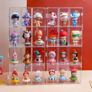 Blind box storage display stand for wall-mounted, PopMart bubble marmot dust cover, bedroom Molly acrylic display box
