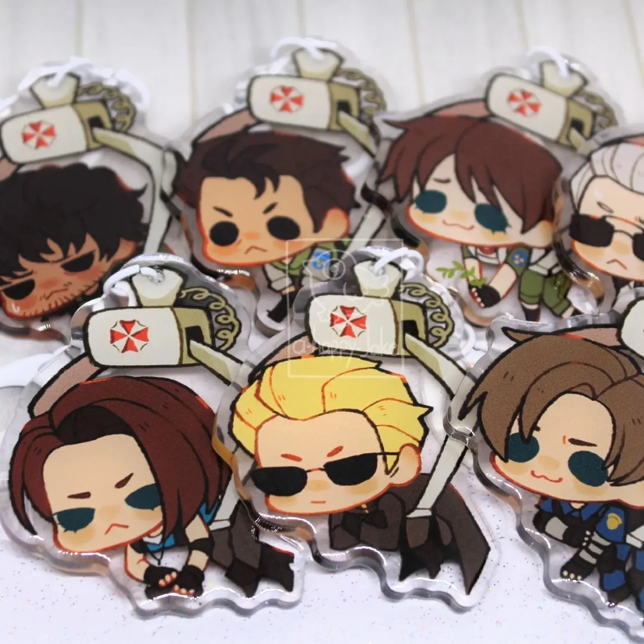 7 ops Claw machine - Resident Evil Acrylic Keychains