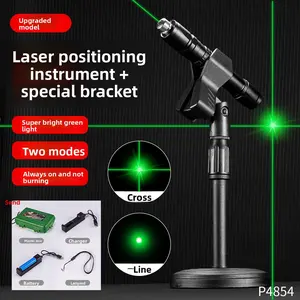 Green Laser Level with Stand | Waterproof & Rechargeable | Dual Mode (Line & Cross) | High Accuracy | Long Battery | 5000 Uses | Anti-Overheat | Ideal for Renovation & Installation