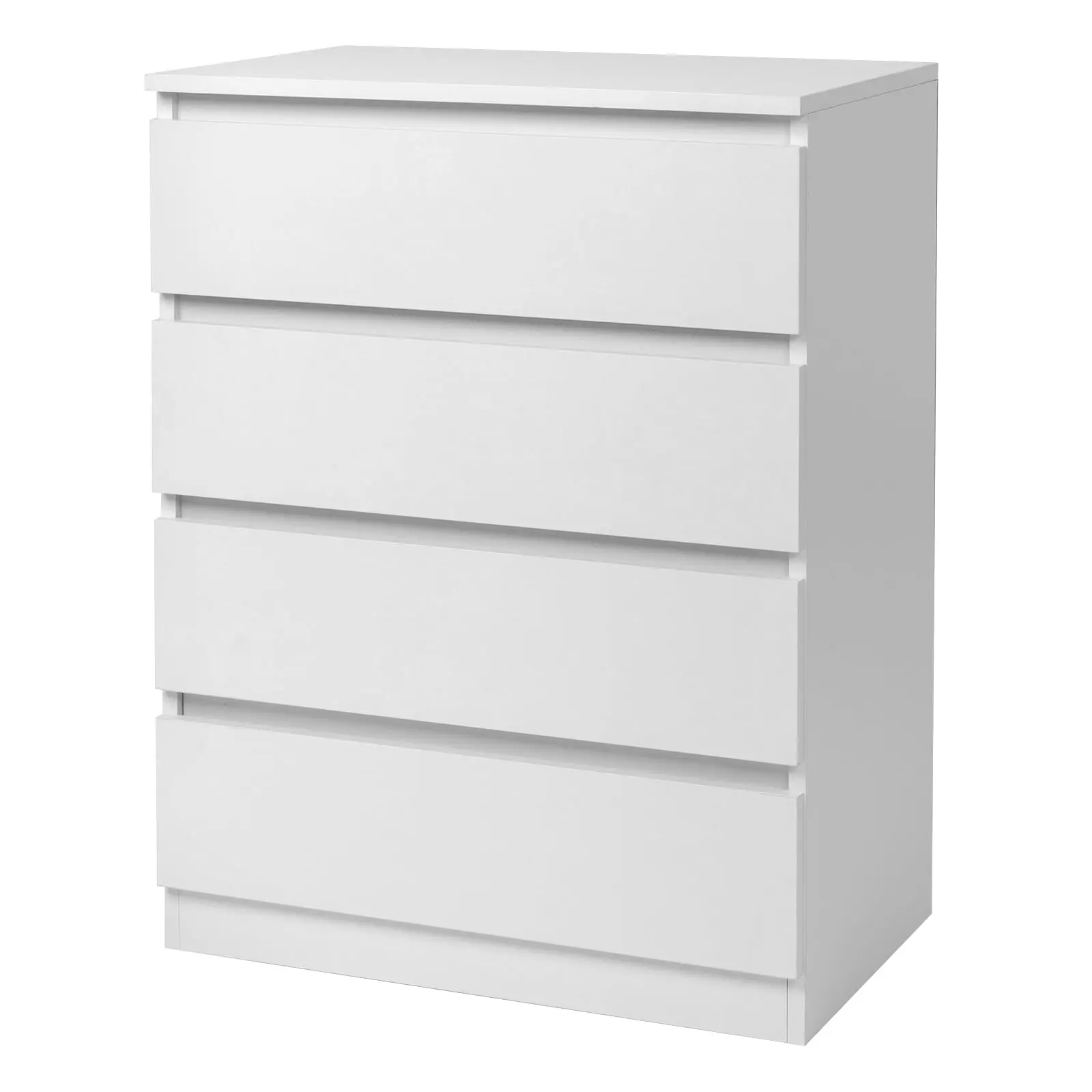 4 Drawer Dresser for Bedroom, White Dresser Chest of Drawers - Large Wood Dressers TV Stand with Deep Drawers Dressers for Living Room, Hallway, Entryway - White