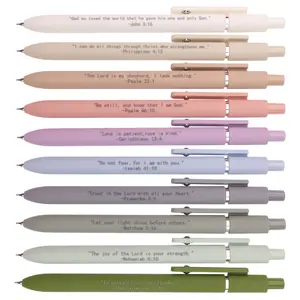 Christian Bible Verse Gel Pens, Specialty Pen, Smooth Writing Pens, 10 Inspirational Quotes Design, Ideal for Touchscreen Compatible and Religious Gifts, Perfect for Sunday School Students & Teachers